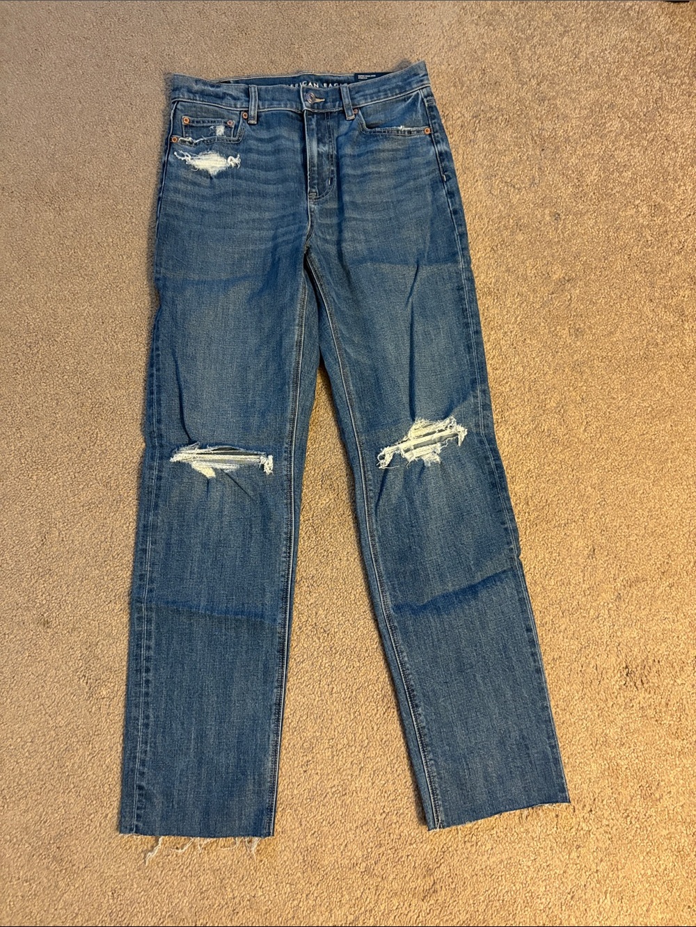 American Eagle Super High Rise Straight